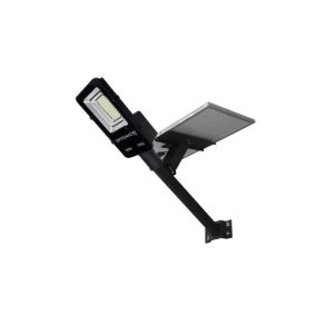 Luminaire LED Urbain Solaire 35W Noir IP65 avec Détecteur + Télécommande