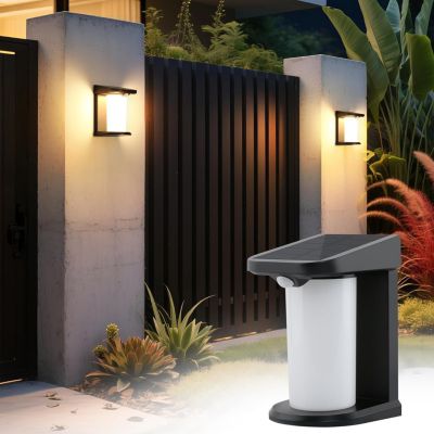 Luminaire Mural Solaire Extérieur Lumière Solaire De Jardin 3000k Blanc Chaud Lampe