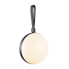 Luminaire nomade BRING TO-GO, Matière plastique, Couleur Blanc/Noir, LED Module, H.30, IP54 / NORDLUX Extérieur