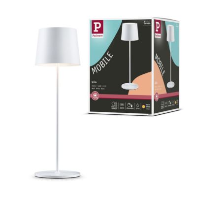 Luminaire rechargeable Gilo IP44 gradable 2700K Blanc dépoli