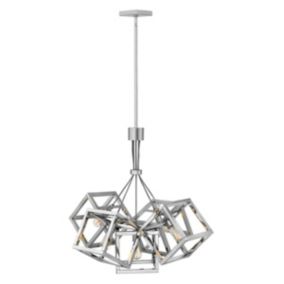 Luminaire suspendu Ensemble 5 lumières - Nickel poli