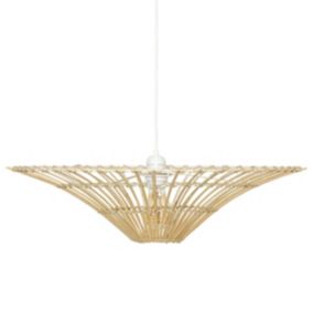 Luminaire Suspension réversible en Bambou D 56 cm