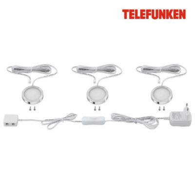 Luminaires encastrés LED 1,8 W aluminium plastique Telefunken
