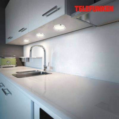 Luminaires encastrés LED 1,8 W aluminium plastique Telefunken