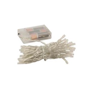 Lumineuse interieur à batterie, guirlande lumineuse Noël 100 LED, couleur blanc