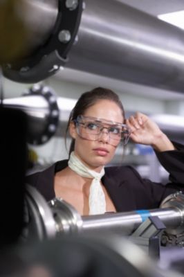 Lunettes de protection OX3000 surlunettes légères compatibles avec lunettes de vue, verres clairs antibuée UV380