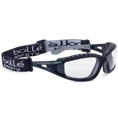 Lunettes Tracker incolore avec mousse + tresse maintien - BOLLÉ SAFETY - TRACPSI