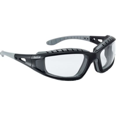 Lunettes Tracker incolore avec mousse + tresse maintien - BOLLÉ SAFETY - TRACPSI