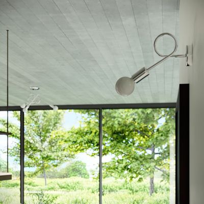 Lustre en acier 5 lampes 55x55x35cm Sollux