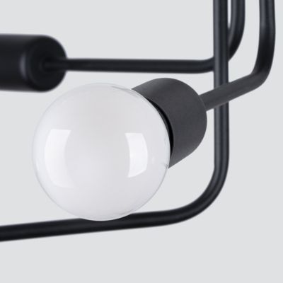 Lustre en acier 6 lampes 68x68x33cm Sollux