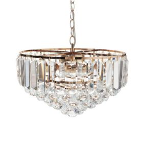 Lustre en cristal doré 49 cm ACHEIRO