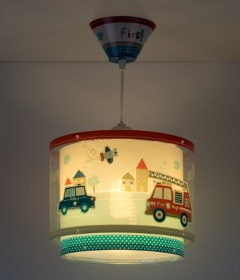 Lustre et lampe suspension enfant Police et Pompiers