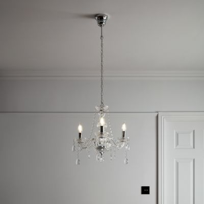 Lustre Gacruz 3 ampoules E14 IP20 argent