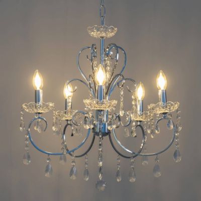 Lustre - Lustre cristal argent - Pavia