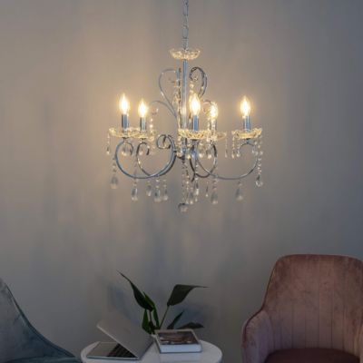 Lustre - Lustre cristal argent - Pavia