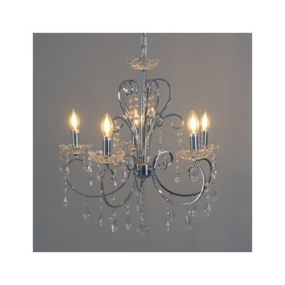 Lustre - Lustre cristal argent - Pavia