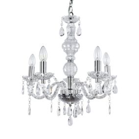 Lustre Plafonnier 5 X  E14 Abat-jour 52 Cm lux.pro