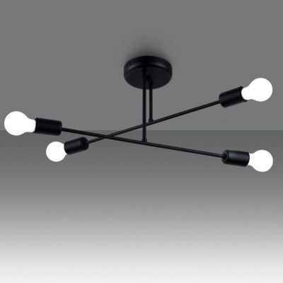 Lustres en métal, noir H: 27cm
