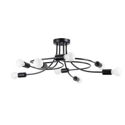 Lustres en métal, noir H: 28cm