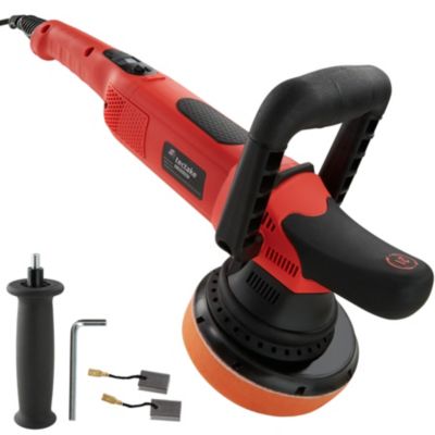 Lustreuse Polisseuse Rotative avec accessoires 810 W et 1650 - 4800 trs/min noir/rouge