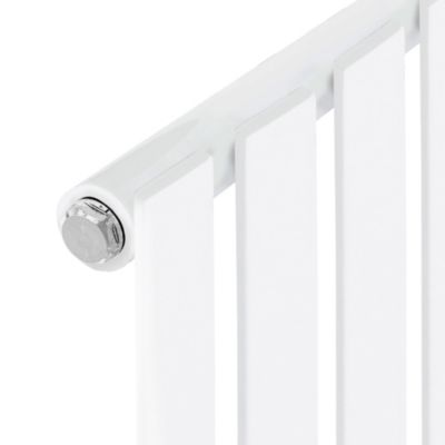 Luxe Bath Radiateur à Panneaux Design Stella 1600 x 260 mm, Blanc, Plat, Monocouche, Raccord Central, Radiateur Mural Vertical