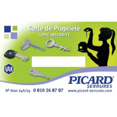 Mécanisme 3 points TRIDENT KABA droite tirage or - PICARD SERRURES - 7000S0001