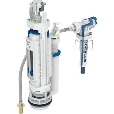 Mécanisme de chasse complet - GEBERIT - Type 290-383 - Double touche - Alimentation universelle 3/8