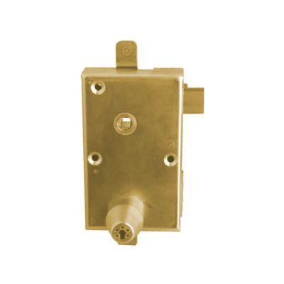 Mécanisme multipoints ISEO IZIS 572 9704VFIZ01.5 vertical droite doré acier 3 points