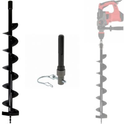 Mèche de tarière 100 mm avec adaptateur pour perceuse et perforateur SDS-max - GT MARKET