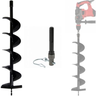 Mèche de tarière 150 mm avec adaptateur pour perceuse et perforateur SDS-max - GT MARKET