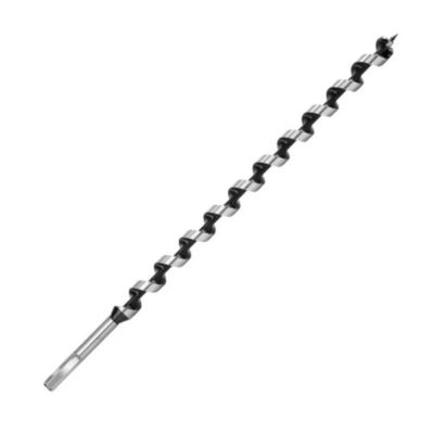 Mèche Hélicoïdale Acier D.24 x Lu. 160 x Lt. 235 mm - Q. 6 Pans - Précision et Performance pour Charpente - Diamwood