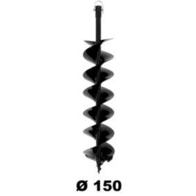 Mèche SEMI-PROFESSIONNELLE 150 mm pour tarière thermique Suricut