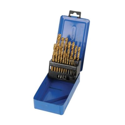 Mèches en Acier Rapide HSS Titane - Lot de 19 Pièces - Précision et Durabilité - Silverline