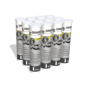 Méduze - 12 tubes de graisse universelle marine 400g - Grade 2 - Extrême pression - Anticorrosion - Adhérence maximale