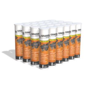 Méduze - 24 tubes de graisse polyvalente blonde 400g - Grade 2 - Lisse - Anticorrosion - Extrême pression
