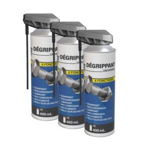 Méduze - 3 dégrippants polyvalents 6 fonctions 400 mL - Anticorrosion - Professionnel