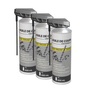 Méduze - 3 huiles de coupe et perçage 400mL - Multiusages - Professionnelle