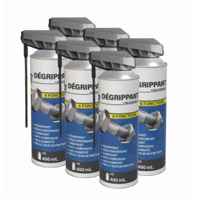 Méduze - 6 dégrippants polyvalents 6 fonctions 400 mL - Anticorrosion - Professionnel