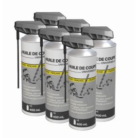 Méduze - 6 huiles de coupe et perçage 400mL - Multiusages - Professionnelle