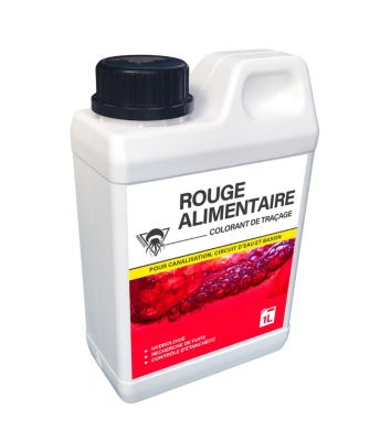 Méduze - Colorant traceur rouge alimentaire 1L - Polyvalent - Prédosé - Non dangereux