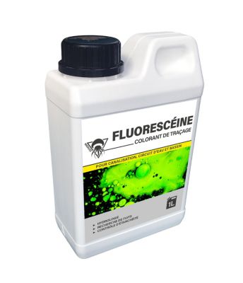 Méduze - Fluorescéine colorant liquide multiusages 1L - Prédosé - Non dangereux