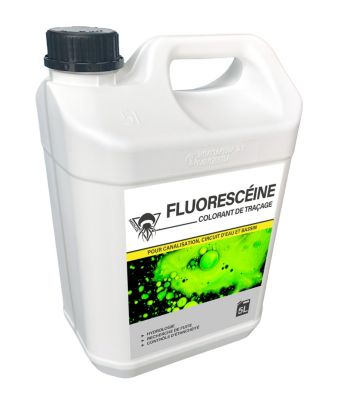 Méduze - Fluorescéine colorant liquide multiusages 5L - Prédosé - Non dangereux