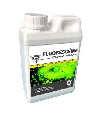 Méduze - Fluorescéine concentrée liquide 1L - Polyvalente - Dilution facile - Très grande visibilité