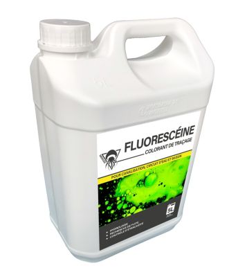 Méduze - Fluorescéine concentrée liquide 5L - Polyvalente - Dilution facile - Très grande visibilité
