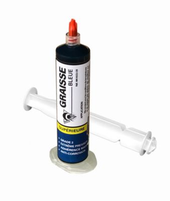 Méduze - Seringue de graisse supérieure bleue 25g - Grade 2 - Lisse - Anticorrosion - Multiusages