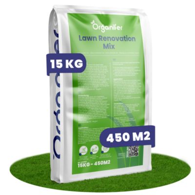 Mélange de Scarification - Rénovation de Gazon - 15Kg pour 450m2 - Organifer