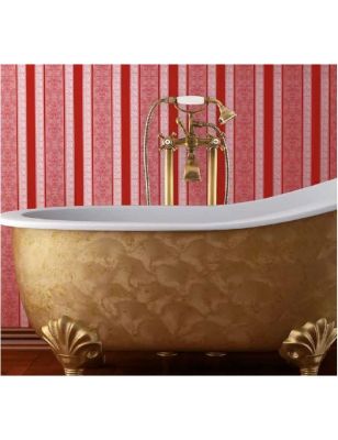Mélangeur baignoire MORAVA RETRO laiton noir mat doré