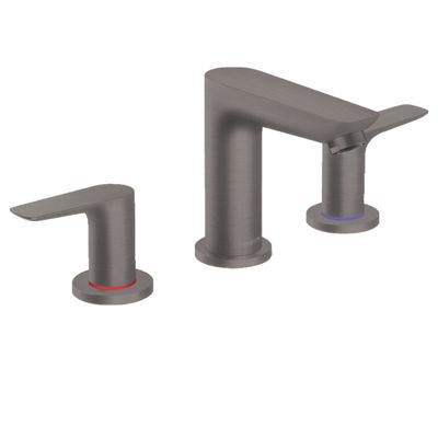 Mélangeur de lavabo HANSGROHE Talis E 150 3 trous avec tirette et vidage noir chromé brossé