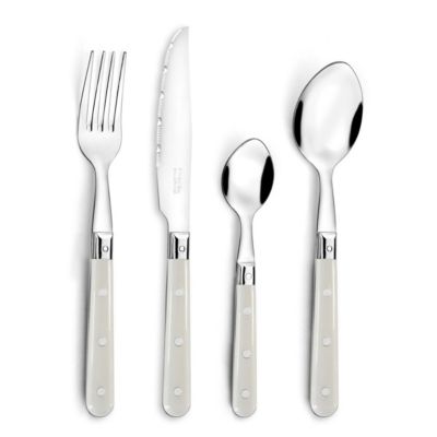 Ménagère 24 pièces Blanc - Bistro-Club Crème par Pradel Essentiel