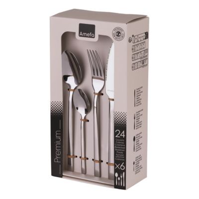 Amefa Ménagère 24 pièces inox - 834000AF11C40 pas cher
